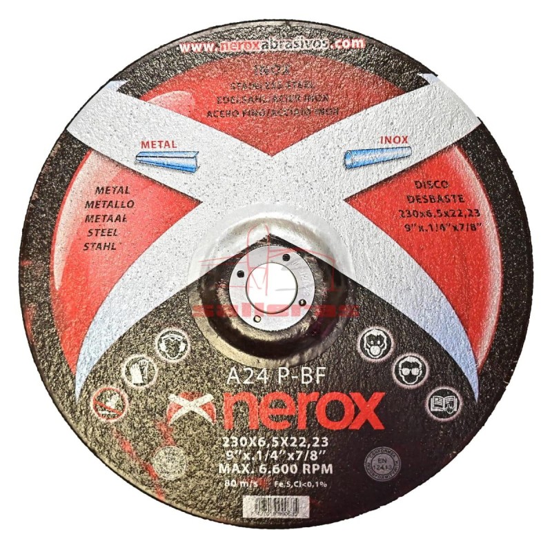 DISCO DESBASTE HIERRO 230X6.4